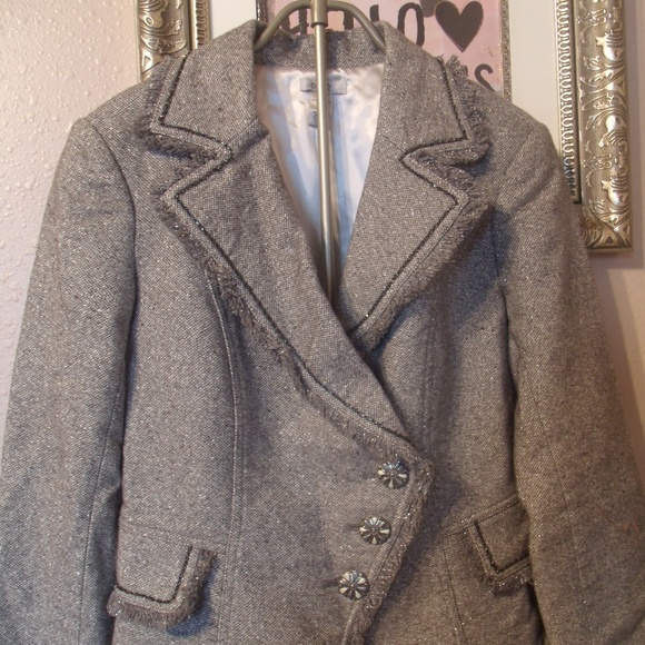 Cache Gray Shimmer Blazer - Picture 1 of 7